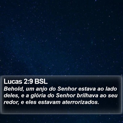 Lucas 2:9 BSL Bible Verse Image