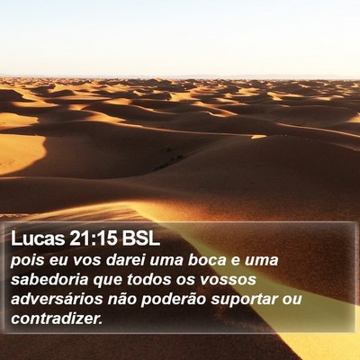 Lucas 21:15 BSL Bible Verse Image