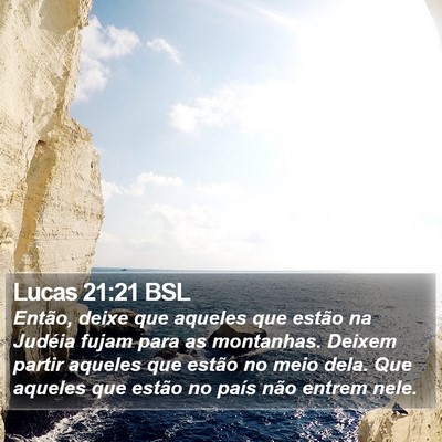Lucas 21:21 BSL Bible Verse Image