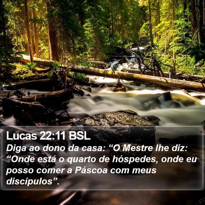 Lucas 22:11 BSL Bible Verse Image