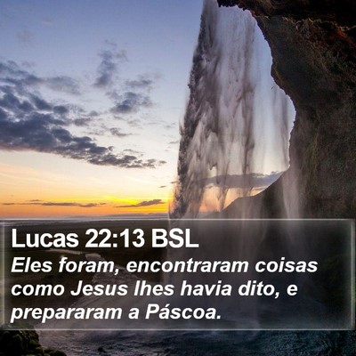 Lucas 22:13 BSL Bible Verse Image