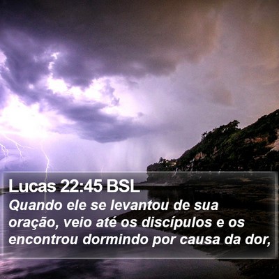 Lucas 22:45 BSL Bible Verse Image