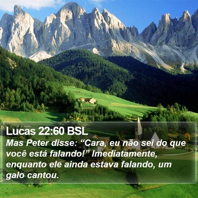 Lucas 22:60 BSL Bible Verse Image
