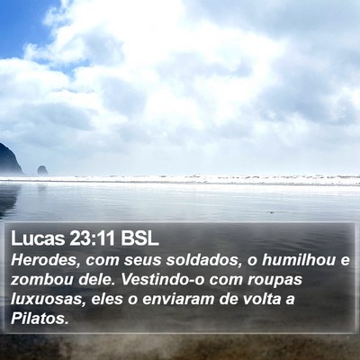 Lucas 23:11 BSL Bible Verse Image