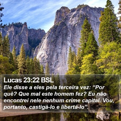 Lucas 23:22 BSL Bible Verse Image