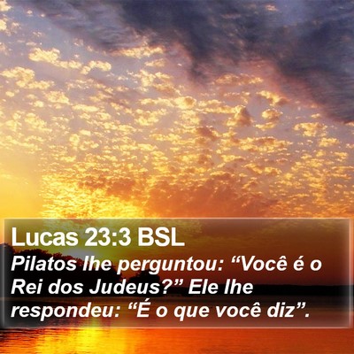Lucas 23:3 BSL Bible Verse Image
