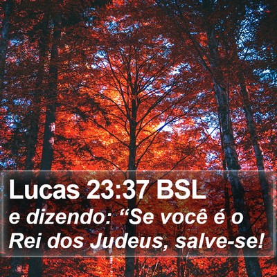 Lucas 23:37 BSL Bible Verse Image