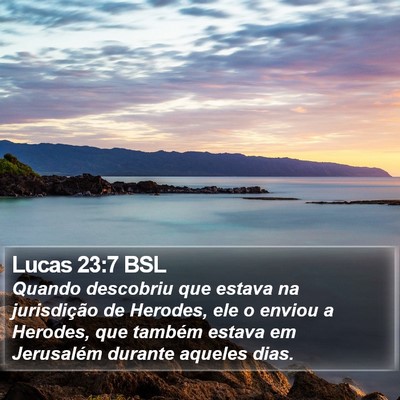Lucas 23:7 BSL Bible Verse Image
