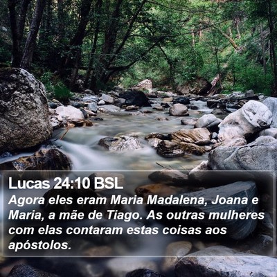 Lucas 24:10 BSL Bible Verse Image