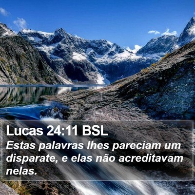 Lucas 24:11 BSL Bible Verse Image