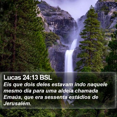 Lucas 24:13 BSL Bible Verse Image