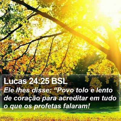 Lucas 24:25 BSL Bible Verse Image