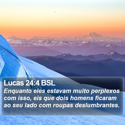 Lucas 24:4 BSL Bible Verse Image