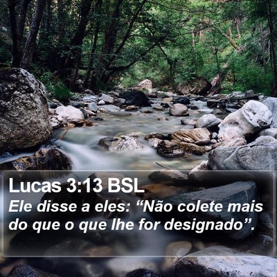 Lucas 3:13 BSL Bible Verse Image