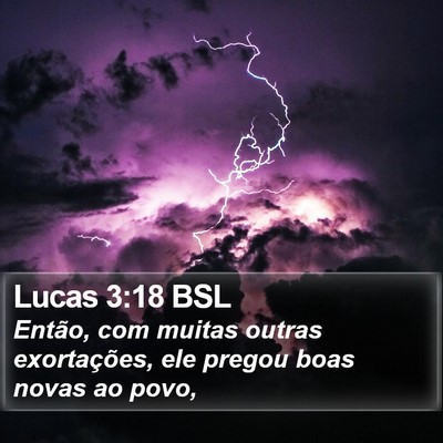 Lucas 3:18 BSL Bible Verse Image