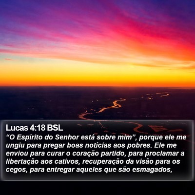 Lucas 4:18 BSL Bible Verse Image