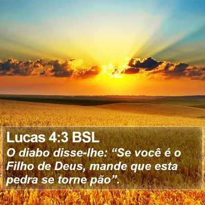 Lucas 4:3 BSL Bible Verse Image