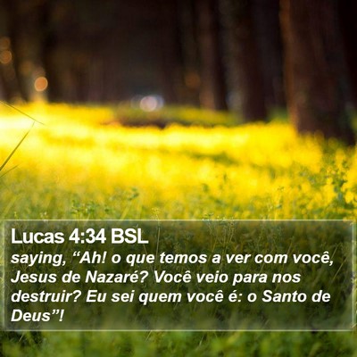 Lucas 4:34 BSL Bible Verse Image