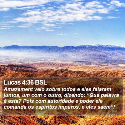 Lucas 4:36 BSL Bible Verse Image