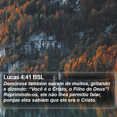 Lucas 4:41 BSL Bible Verse Image