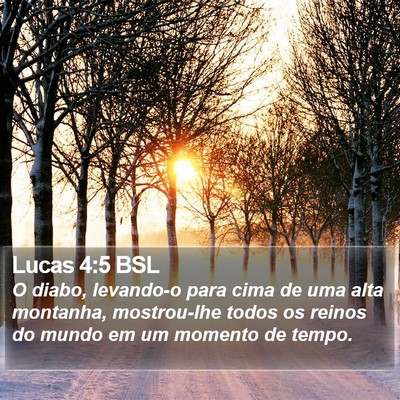 Lucas 4:5 BSL Bible Verse Image