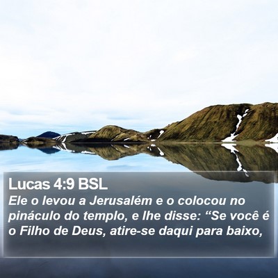 Lucas 4:9 BSL Bible Verse Image