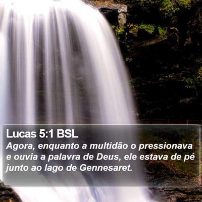 Lucas 5:1 BSL Bible Verse Image