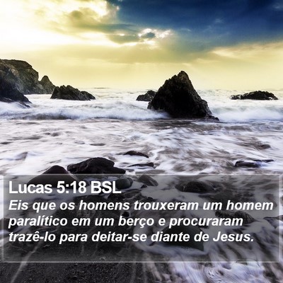 Lucas 5:18 BSL Bible Verse Image
