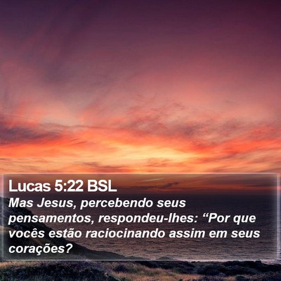 Lucas 5:22 BSL Bible Verse Image
