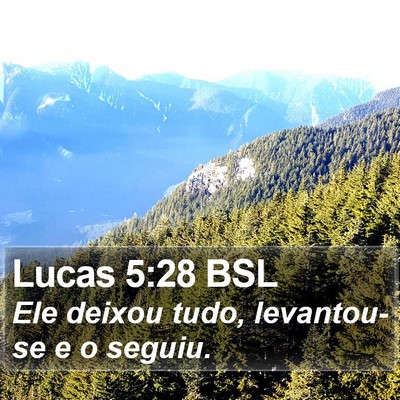 Lucas 5:28 BSL Bible Verse Image