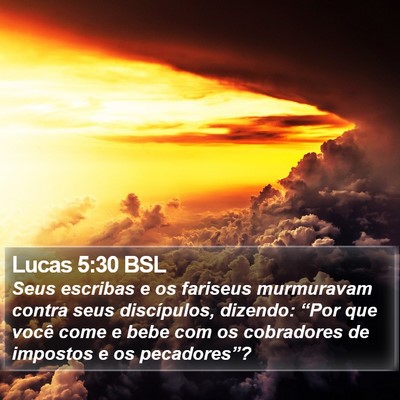 Lucas 5:30 BSL Bible Verse Image