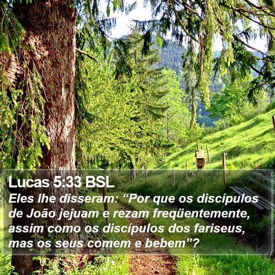 Lucas 5:33 BSL Bible Verse Image