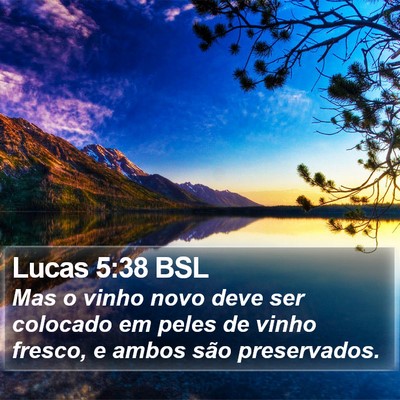Lucas 5:38 BSL Bible Verse Image