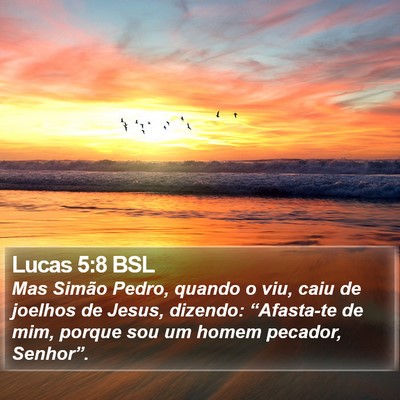 Lucas 5:8 BSL Bible Verse Image