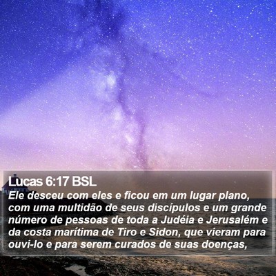 Lucas 6:17 BSL Bible Verse Image