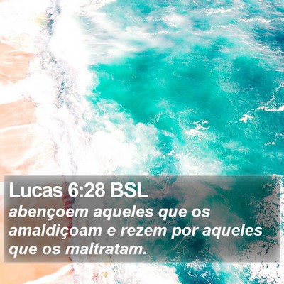Lucas 6:28 BSL Bible Verse Image