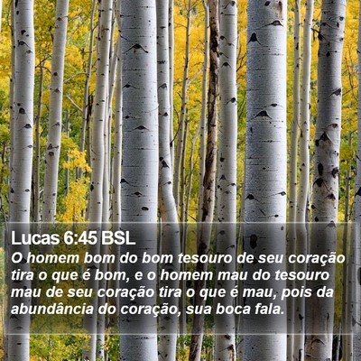 Lucas 6:45 BSL Bible Verse Image