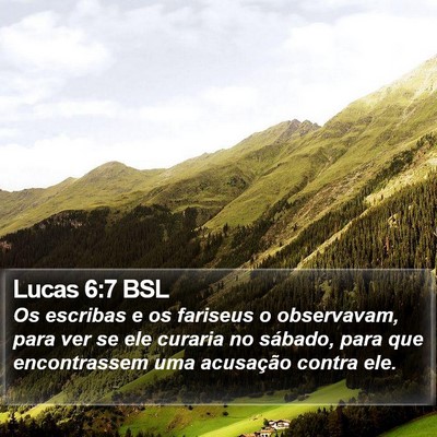 Lucas 6:7 BSL Bible Verse Image