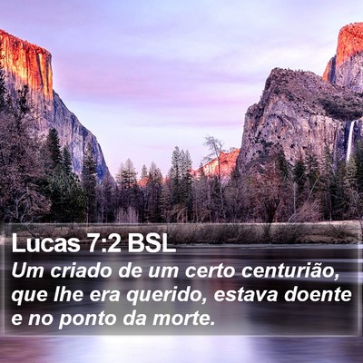 Lucas 7:2 BSL Bible Verse Image