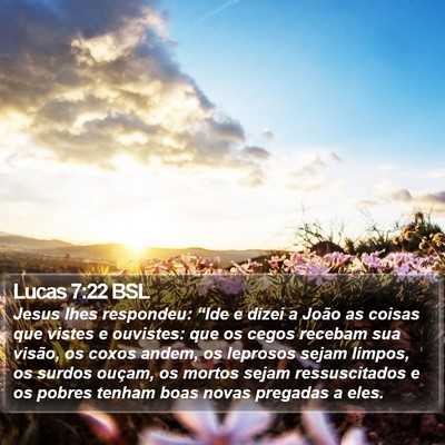 Lucas 7:22 BSL Bible Verse Image