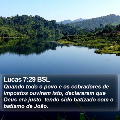 Lucas 7:29 BSL Bible Verse Image