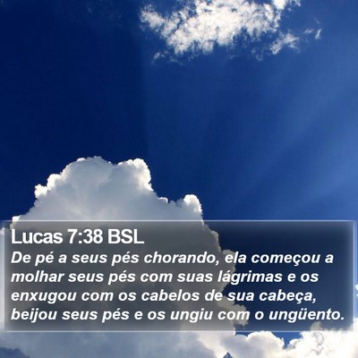 Lucas 7:38 BSL Bible Verse Image