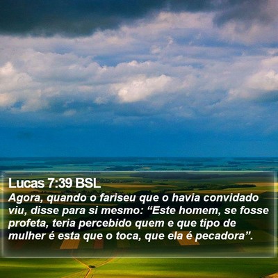 Lucas 7:39 BSL Bible Verse Image