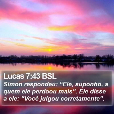 Lucas 7:43 BSL Bible Verse Image