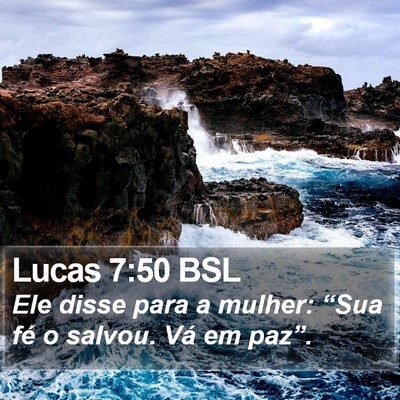 Lucas 7:50 BSL Bible Verse Image