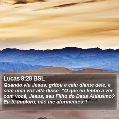 Lucas 8:28 BSL Bible Verse Image
