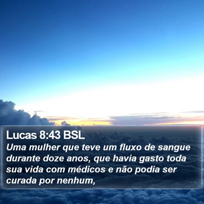 Lucas 8:43 BSL Bible Verse Image