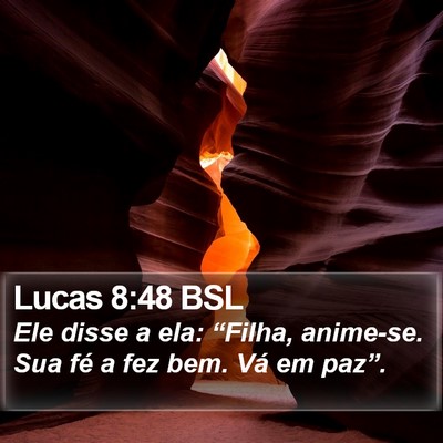 Lucas 8:48 BSL Bible Verse Image