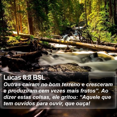 Lucas 8:8 BSL Bible Verse Image