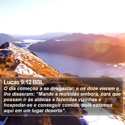 Lucas 9:12 BSL Bible Verse Image